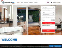 Tablet Screenshot of costa-villas-blue.com